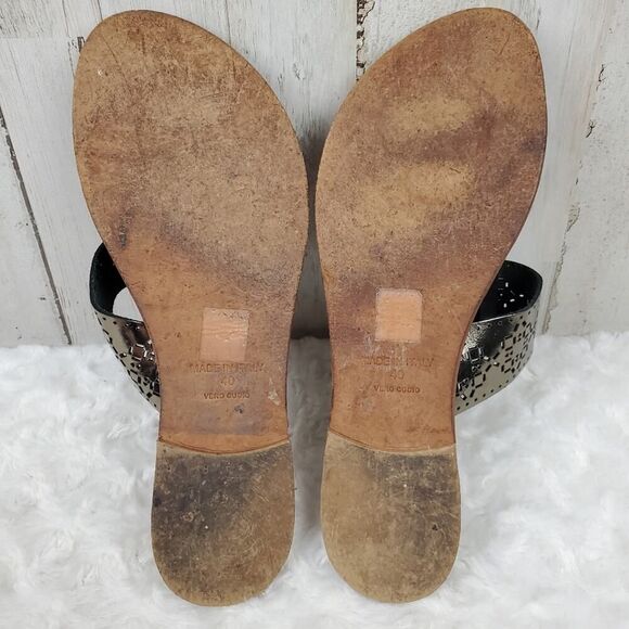 Joie A LA Plage Slide Sandals Pewter Size 9 - Picture 5 of 7